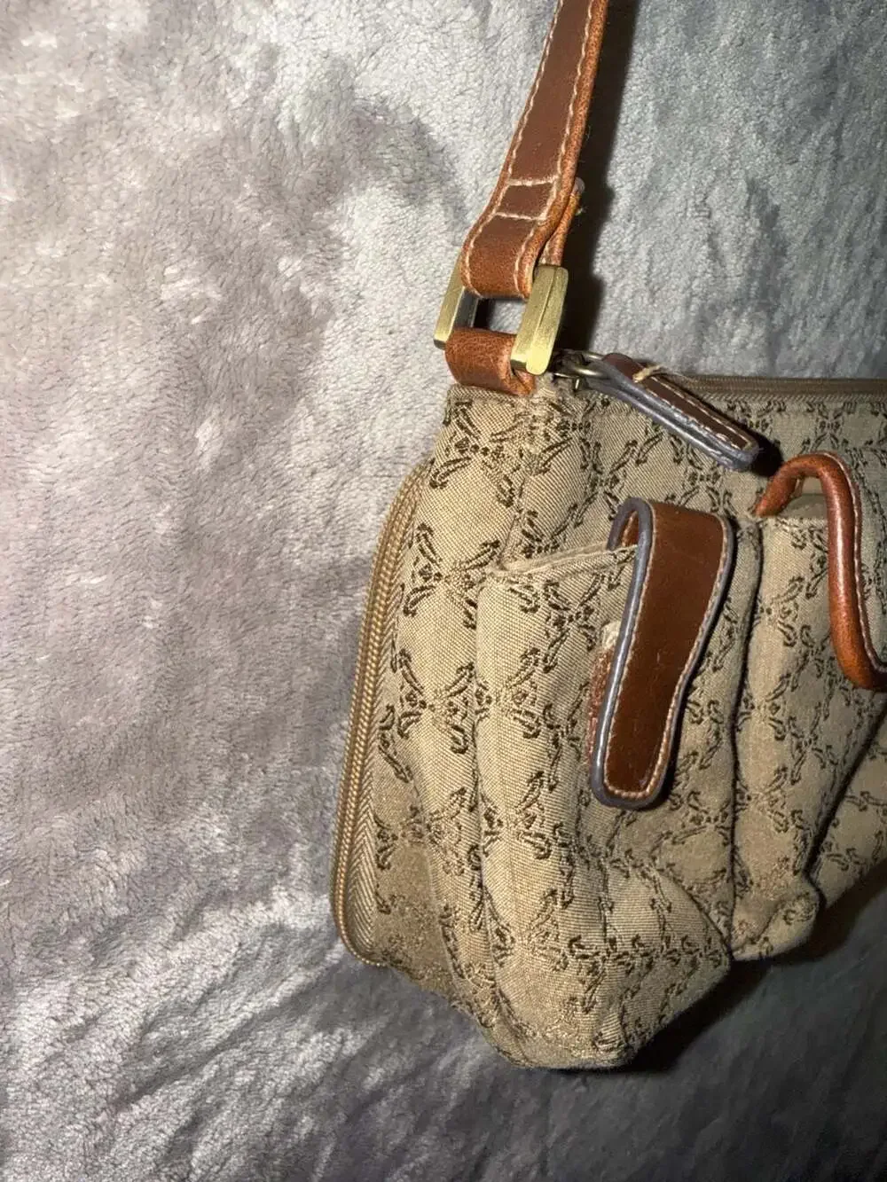 Rosetti Monogram Print Crossbody Bag with Built-in Wallet